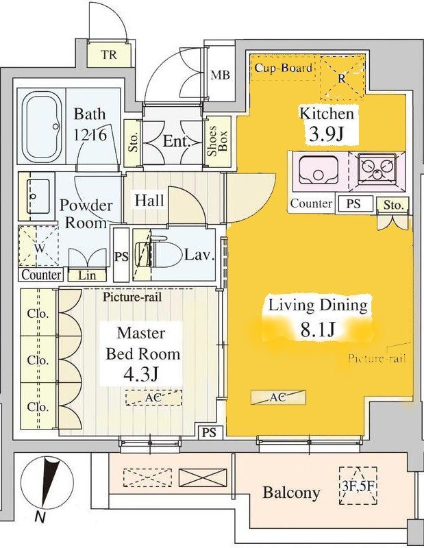 ル・シュクレ永福 間取り