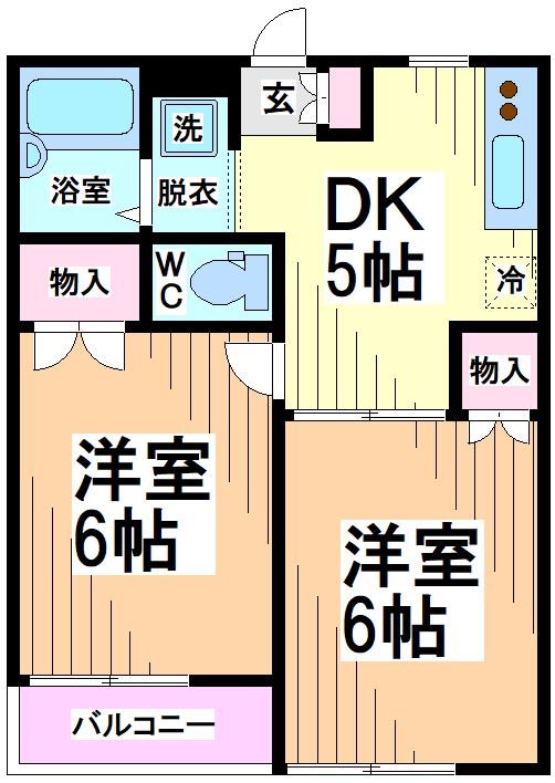 スカーラ幡ヶ谷 間取り