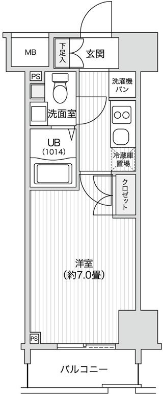 レジディア笹塚Ⅱ　 間取り