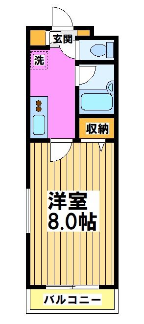 ドゥ・ベルジュール 411号室 間取り