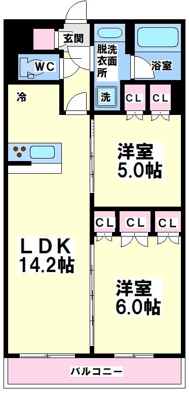 参宮橋ビューアパートメント 間取り
