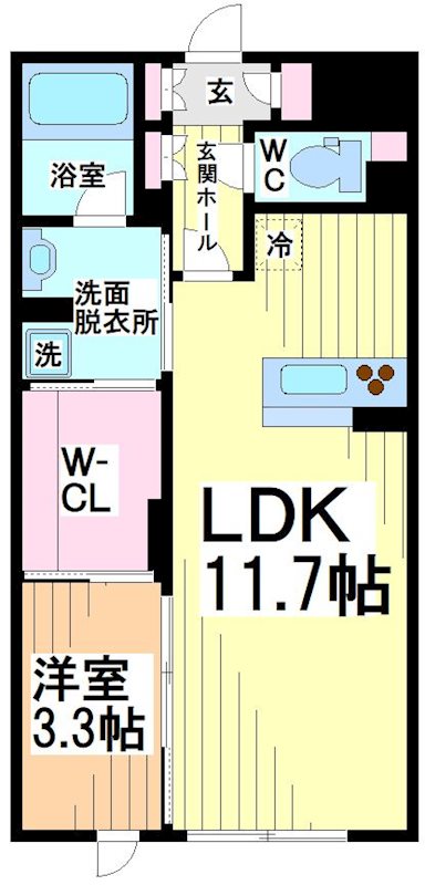 ラクラス中野南台 間取り図