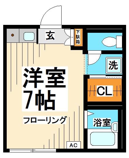 クレセントⅢ   間取り