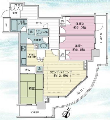 グランタワー調布国領 間取り