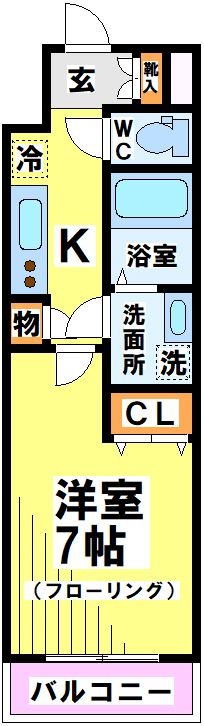 THE Uranus（ジ・ウラヌス） 408号室 間取り