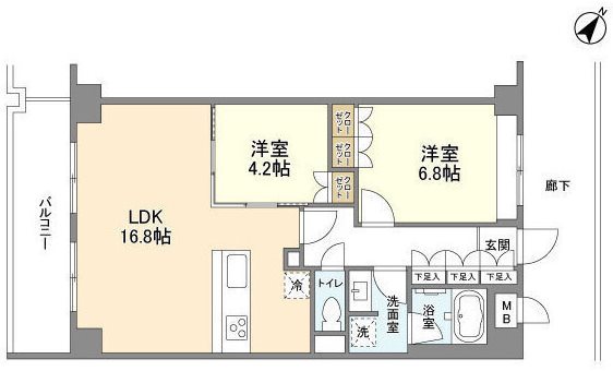 セレッソ幡ヶ谷 間取り図