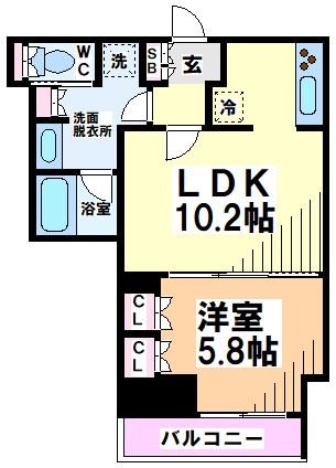 メルクマール京王笹塚レジデンス 間取り図