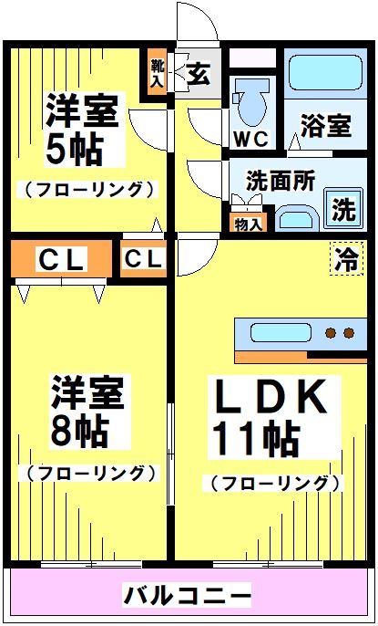FRAGRANCE SENGAWA（フレグランス仙川） 間取り