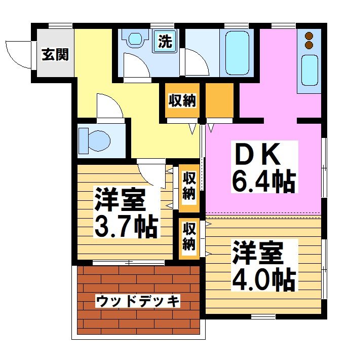 栄和レジデンスⅡ 間取り