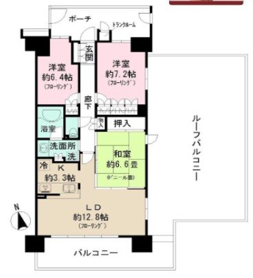 深大寺レジデンス　ガーデンレジデンス 間取り