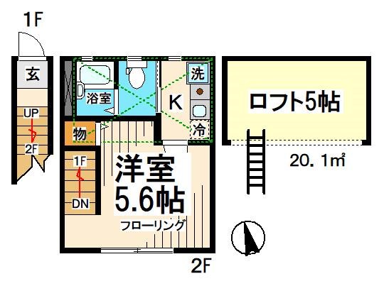 バーミープレイス桜上水Ⅱ 間取り