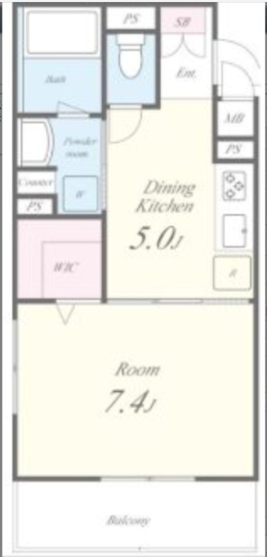 グランディール調布 307号室 間取り