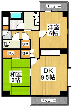フレアつつじヶ丘 間取り