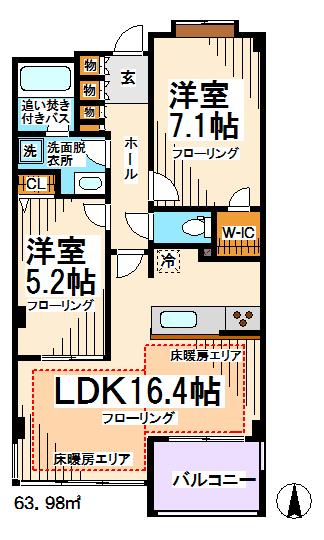クールセリシエ  間取り