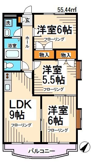 グレイスコート浜田山  間取り