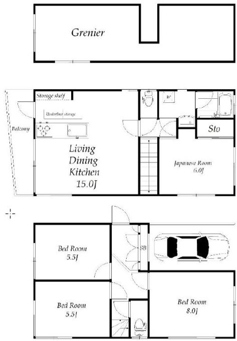 上祖師谷2丁目戸建  間取り