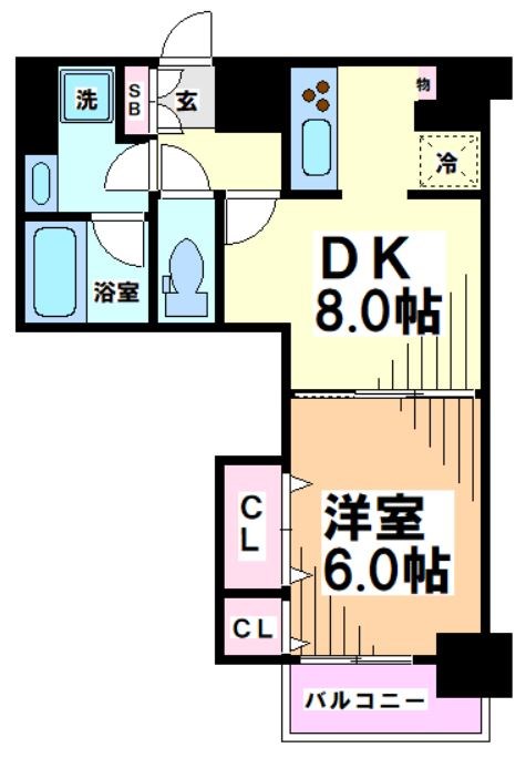 コンフォリア下北沢 間取り