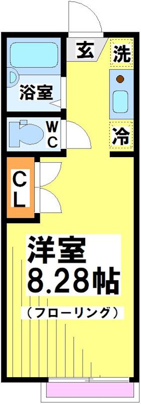 リライズ国領Ⅰ  211号室 間取り