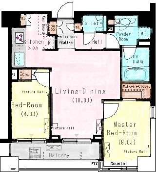 パークキューブ代々木富ヶ谷 間取り