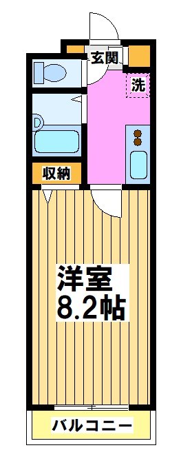 ドゥ・ベルジュール 301号室 間取り