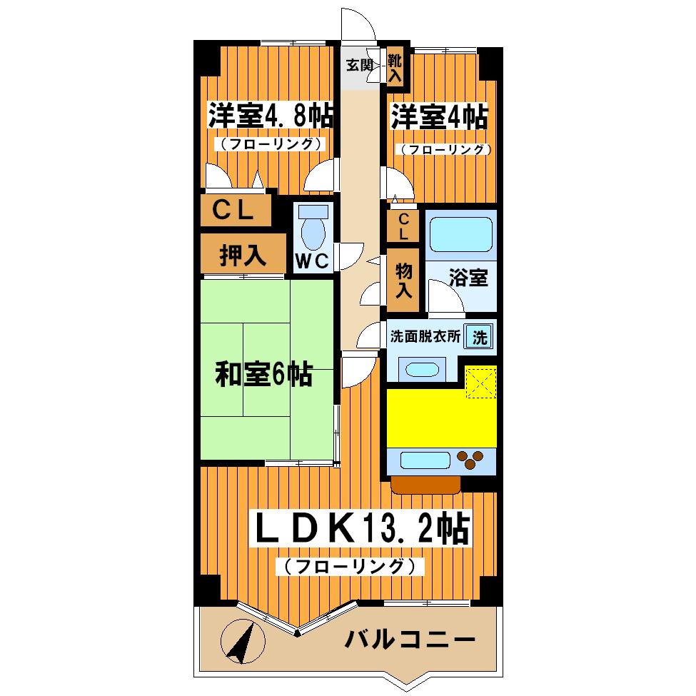住友アクシルコート調布国領 間取り図