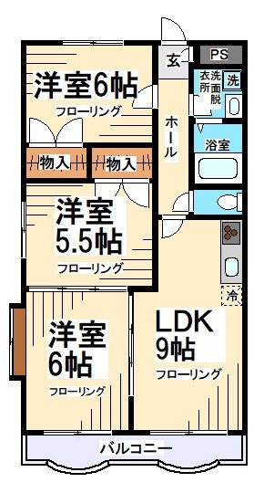 グレイスコート浜田山  間取り