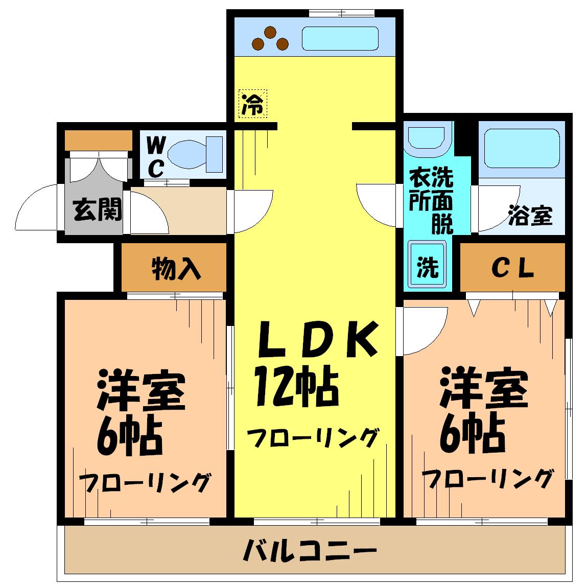 三・パレッタ・ベル 間取り図