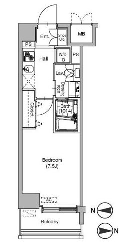プラウドフラット仙川 間取り