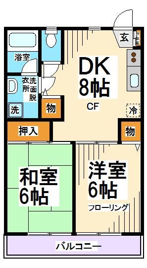 アゼリアコートTY  間取り