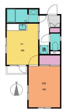 フォーレスト 401号室 間取り