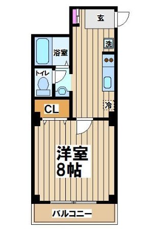 ドルチェヴィータ 103号室 間取り