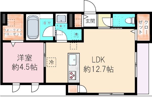ラ　カーサドルチェ 間取り