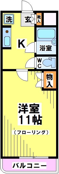 シャンブルＰＫ 300号室 間取り