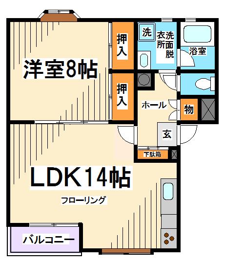 ウッドビュー上北沢 間取り図