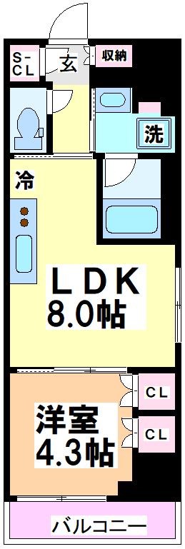 プラウドフラット渋谷笹塚 間取り