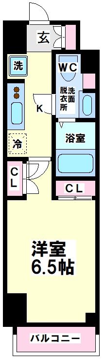 レジディア笹塚Ⅱ　 間取り