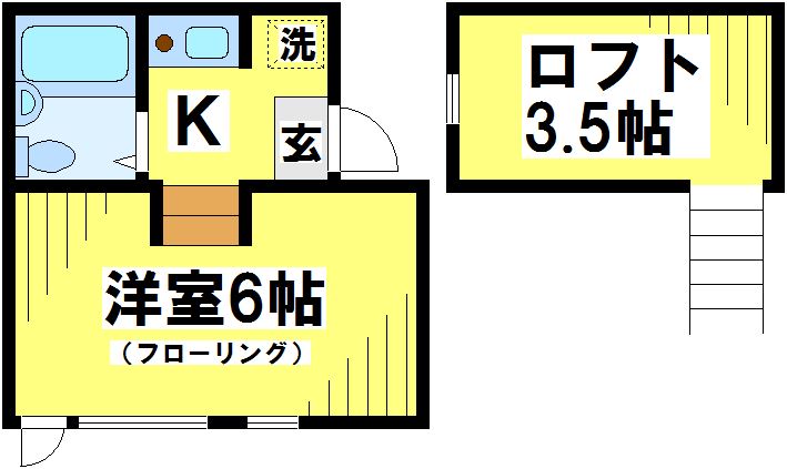 アティアス柴崎 206号室 間取り
