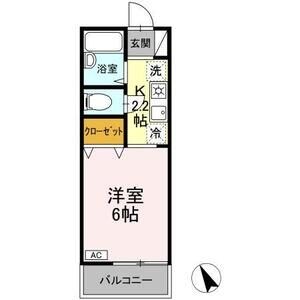 トゥインクルコート大町　5番館 202号室 間取り