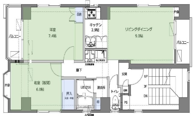 アゼリアガーデン 301号室 間取り