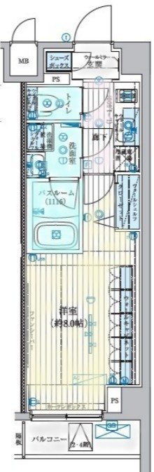 ブライズ中野南台 間取り