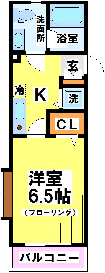 エクセルコート成城 106号室 間取り