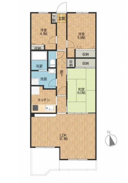 アーバンハイム成城PART Ⅴ 間取り