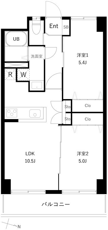 PARK MODERNつつじヶ丘 1101号室 間取り