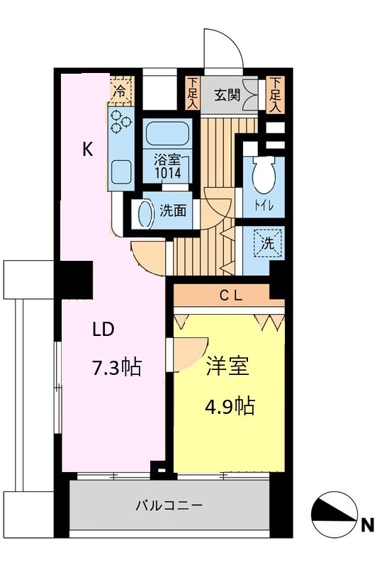 KDXレジデンス幡ヶ谷 間取り