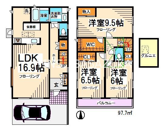 赤堤3丁目戸建 間取り