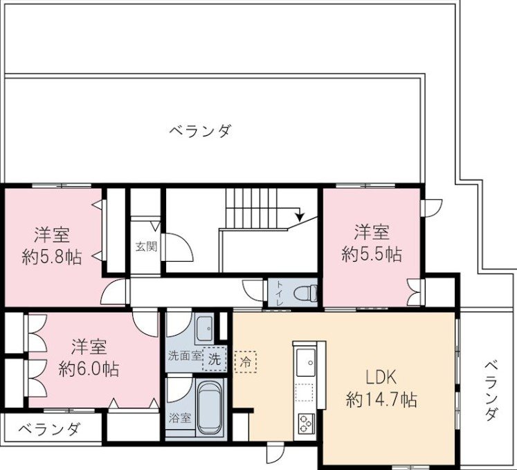 ラ　カーサドルチェ 間取り