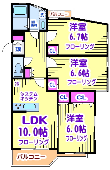 宮前エクセルハイツ 間取り