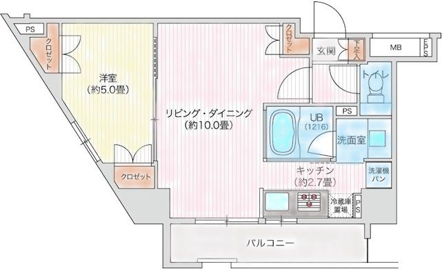 レジディア笹塚Ⅱ 間取り