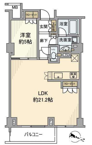 シティハウス仙川 300号室 間取り