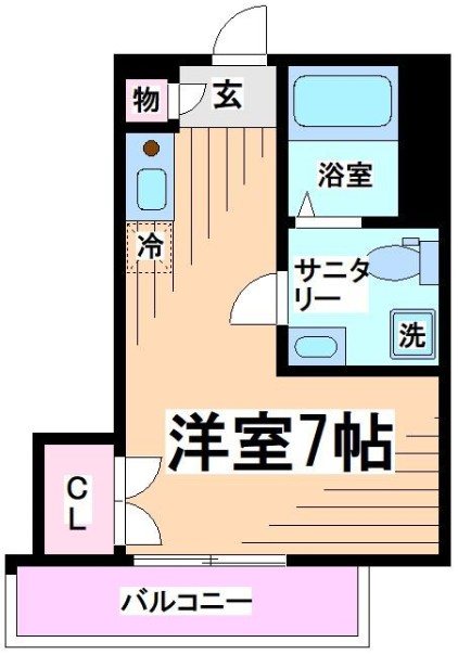 ハツダイフラット 間取り図